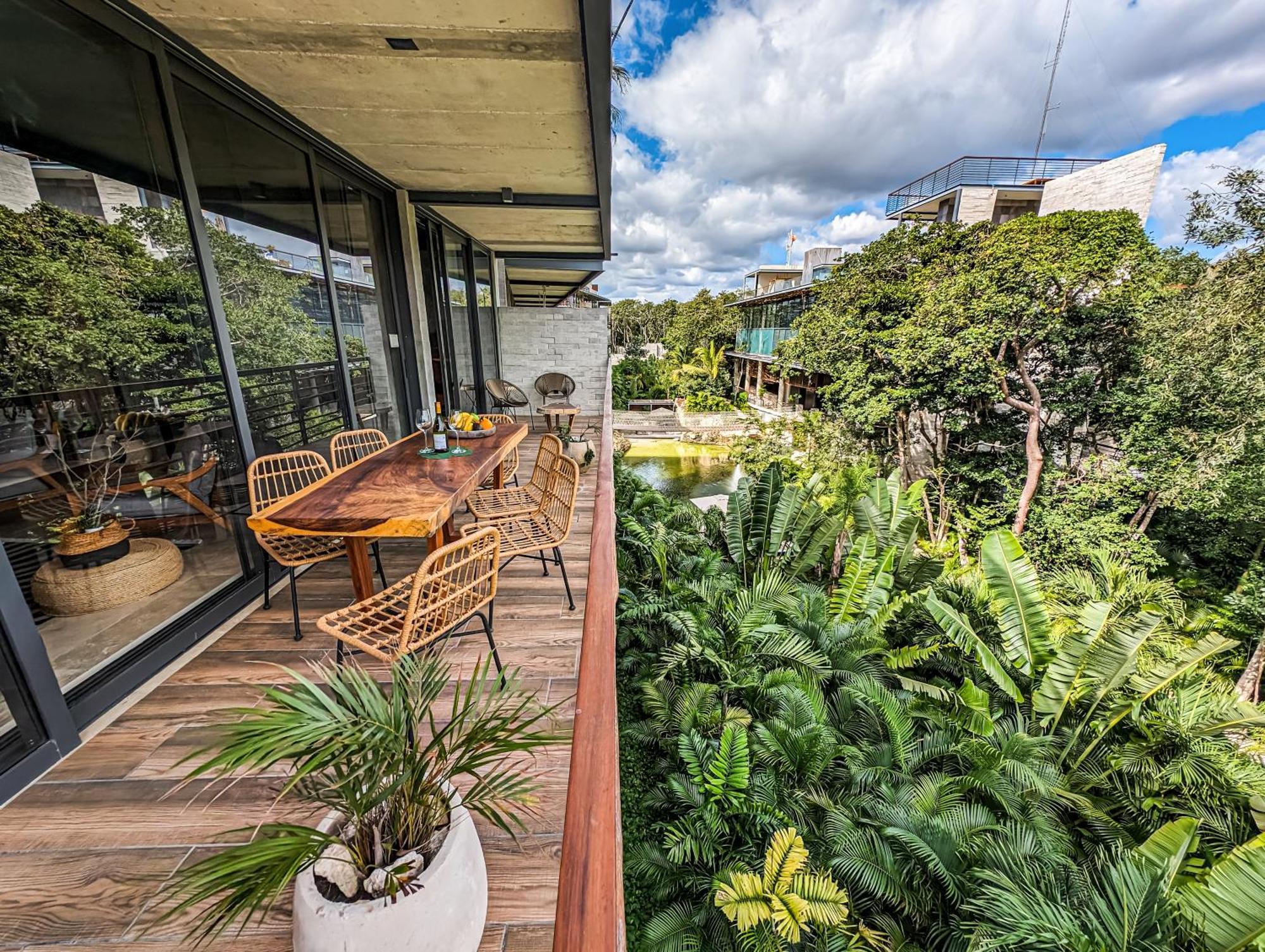 Apartment 2-br Tropical Retreat With Sauna, Gym And Pool Tulum